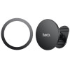 Автотримач для телефона HOCO H13 Fine jade ring magnetic car holder(center console) Black (Черный)- № 2
