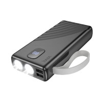 Зовнішній акумулятор HOCO J129A Nature flashlight power bank(20000mAh) Black (Цвет 7073) - фото № 3