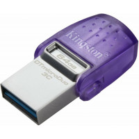 Флеш-накопичувач Kingston USB 3.2 DT microDuo 3C 64GB (Type-A/Type-C) (200Mb/s)  - фото № 2