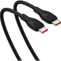 Кабель Baseus Pudding Series Fast Charging Cable Type-C to Type-C 100W 1.2m Cluster Black (Колір Cluster Black) - фото № 4