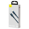 Кабель Baseus High Density Braided Fast Charging Data Cable Type-C to iP PD 20W 1m Blue (Синий)- № 2