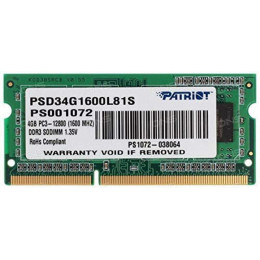 DDR3 Patriot SL 4GB 1600MHz CL11 1.35V SODIMM