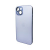 Чохол для смартфона AG Glass Matt Frame Color Logo for Apple iPhone 14 Sierra Blue