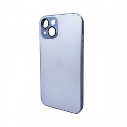 Чохол для смартфона AG Glass Matt Frame Color Logo for Apple iPhone 14 Sierra Blue