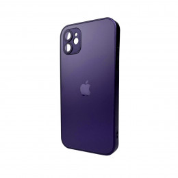 Чохол для смартфона AG Glass Matt Frame Color MagSafe Logo for Apple iPhone 11 Deep Purple