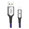 Кабель Baseus X-type Light Cable For Lightning 2.4A 0.5M Purple