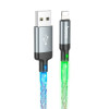 Кабель HOCO U112 Shine charging data cable for iP Grey (6931474788801)