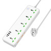 Мережевий подовжувач HOCO  AC13A Talento 5-position socket(1C3A) White (Білий)- № 3