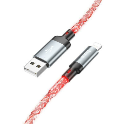 Кабель HOCO U112 Shine charging data cable for iP Grey (6931474788801) - зображення 2
