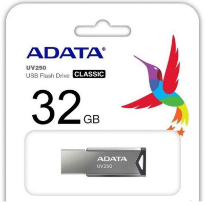 Flash A-DATA USB 2.0 AUV 250 32Gb Silver (AUV250-32G-RBK) - зображення 4