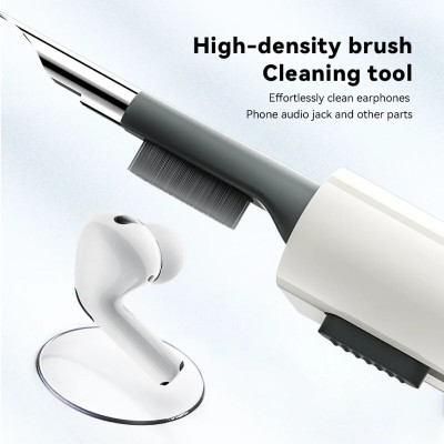 Набір для очистки девайсів ESSAGER 5 in 1 cleaning brush White and Grey - зображення 5