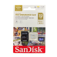 Карта пам'яті microSDHC (UHS-1 U3) SanDisk Max Endurance 32Gb class 10 V30 (100Mb/s) (adapterSD)  - фото № 5
