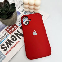 Чохол для смартфона Silicone Full Case AA Open Cam for Apple iPhone 16 20,China Red (Цвет China-Red) - фото № 4