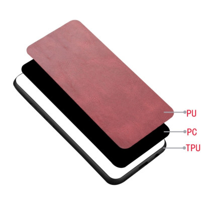 Чохол для смартфона Cosmiс Leather Case for Xiaomi Redmi 12C/Poco С55 Red (CoLeathXR12cRed) - зображення 3