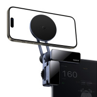 Автотримач для телефона Baseus MaxView Magnetic Car Mount for In-Vehicle Infotainment Screen Space Grey (Колір Space-Gray) - фото № 5
