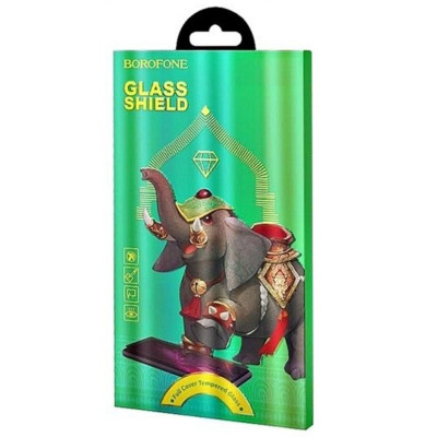 Захисне скло BOROFONE Elephant series full screen silk screen tempered glass iPhone 13/13 Pro - зображення 2