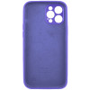 Чохол для смартфона Silicone Full Case AA Camera Protect for Apple iPhone 12 Pro Max 22,Dark Purple - изображение 2