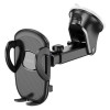Автотримач для телефона HOCO H9 General car holder(center console) Black (Черный)- № 4