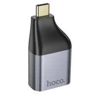 Перехідник HOCO UA35 Type-C to RJ45 adapter Metal Gray (Колір Metal Gray) - фото № 5