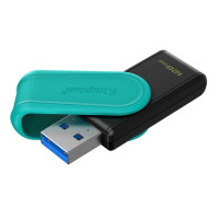 Флеш-накопичувач Kingston USB 3.2 DT Exodia S 128GB Black/Turquoise (Цвет Black) - фото № 3