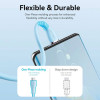 Кабель Vention USB 2.0 C Male to C Male 5A Cable 1.5M Light Green Silicone Type (TAWGG) - № 7