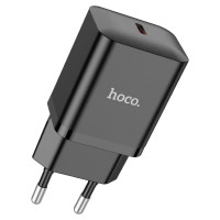 Мережевий зарядний пристрій HOCO N27 Innovative single port PD20W charger Black (Цвет Черный) - фото № 2