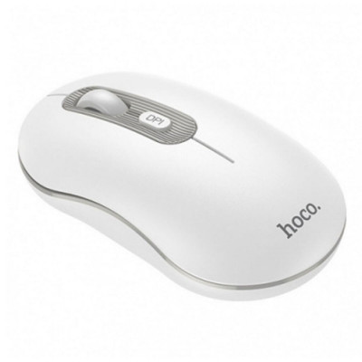 Миша Hoco GM21 Platinum 2.4G business wireless mouse White Gray - зображення 2