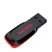Флеш-накопичувач SanDisk USB 2.0 Cruzer Blade 64Gb Black/Red (Колір Черный) - фото № 2