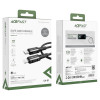Кабель ACEFAST C4-01 Type-C to iP 3A, 30W, 1.8m, nylon, zinc connectors, Black (7073)- № 7