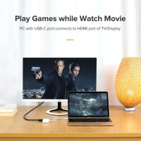 USB-хаб UGREEN USB Type C to HDMI + VGA Converter (White) (Колір White) - фото № 7