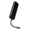 USB-концентратор Baseus AcmeJoy 4-Port Type-C HUB Adapter（Type-C to USB3.0*3+Type-C PD&Data *1）Dark Grey (WKJZ010013) - зображення 3