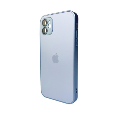 Чохол для смартфона AG Glass Matt Frame Color MagSafe Logo for Apple iPhone 11 Sierra Blue - зображення 1