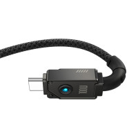 Кабель Baseus Unbreakable Series Fast Charging Data Cable Type-C to Type-C 100W 1m Cluster Black (Колір Cluster Black) - фото № 4
