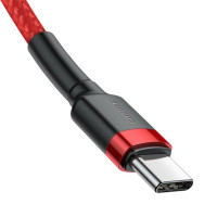 Кабель Baseus Cafule USB Cable Type-C-Type-C 3A 1m Red (Цвет 7070) - фото № 2