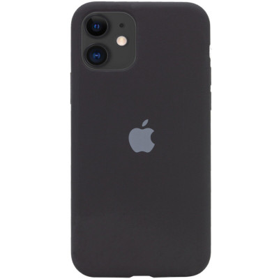 Чохол для смартфона Silicone Full Case AA Open Cam for Apple iPhone 11 кругл 14,Black - изображение 1