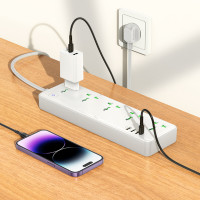Мережевий подовжувач HOCO  AC13A Talento 5-position socket(1C3A) White (Цвет Білий) - фото № 5