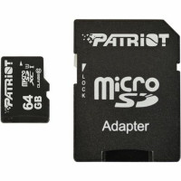 Карта пам'яті microSDXC (UHS-1) Patriot LX Series 64Gb class 10 (adapter SD) , Атикул k956 |  купить на VILKI.NET - фото № 1