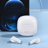 Бездротові навушники USAMS-IA04 TWS Earbuds IA Series White (Цвет Белый) - фото № 4