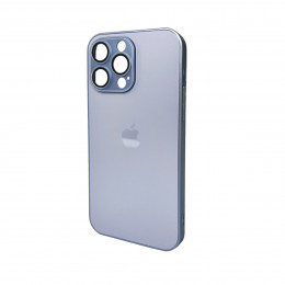 Чохол для смартфона AG Glass Matt Frame Color Logo for Apple iPhone 14 Pro Max Sierra Blue