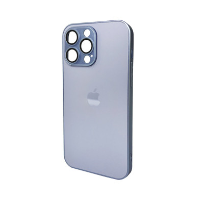 Чохол для смартфона AG Glass Matt Frame Color Logo for Apple iPhone 14 Pro Max Sierra Blue - зображення 1