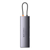 USB-хаб Baseus Metal Gleam Series 12-in-1 Multifunctional Type-C HUB Docking Station Gray (Gray)- № 3
