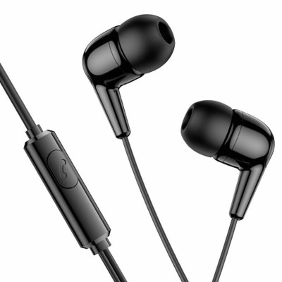 Навушники HOCO M97 Enjoy universal earphones with mic Black - зображення 2