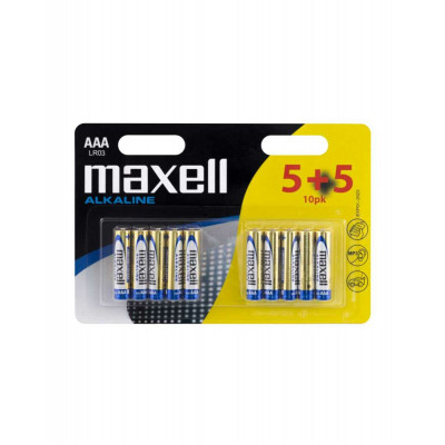 Батарейка MAXELL LR03 10PK (5+5) 10шт (M-790254.00.CN) (4902580724924) - зображення 1