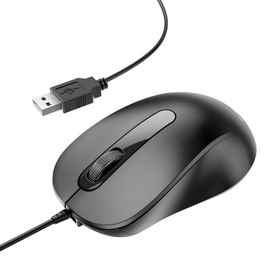 Миша BOROFONE BG4 Business wired mouse Black (BG4B) - зображення 1
