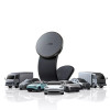 Автотримач для телефона з БЗП Baseus C02 Pro Series Magnetic Wireless Charging Car Mount Cluster Black (Черный)- № 5