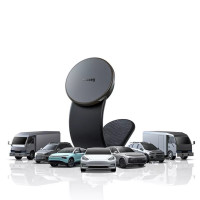 Автотримач для телефона з БЗП Baseus C02 Pro Series Magnetic Wireless Charging Car Mount Cluster Black (Цвет Черный) - фото № 5