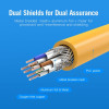 Мережевий кабель Vention Cat.6A SFTP Patch Cable 1.5M Yellow (Yellow)- № 3