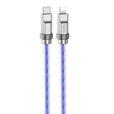 Кабель HOCO U113 Solid silicone charging data cable iP Blue (6931474790057) - зображення 1