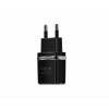 Мережевий зарядний пристрій HOCO C12 Smart dual USB (iP cable)charger set Black - зображення 2
