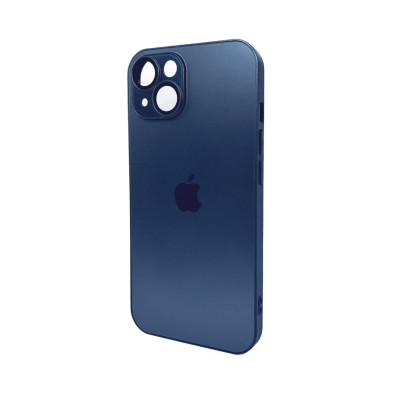 Чохол для смартфона AG Glass Matt Frame Color Logo for Apple iPhone 15 Navy Blue - изображение 1